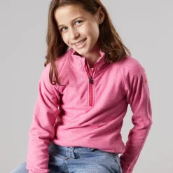 Best Piger Meadows 1/2 lynlås fleece lyserød dame Hættetrøjer Og Sweatshirts|Jakker Og Frakker