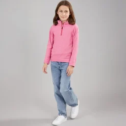 Best Piger Meadows 1/2 lynlås fleece lyserød dame Hættetrøjer Og Sweatshirts|Jakker Og Frakker