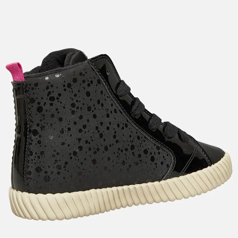 Outlet Piger Mirroless Lynlås Hi Top Træningssko Sort Sneakers|Sneakers