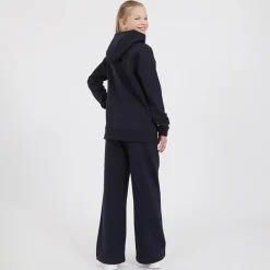 Outlet Piger Overhead Hoodie og Wide Leg Joggers Tracksuit Set Natsky Træningsdragter Og Sæt