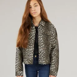 Outlet Piger Sandra-Lumi Printed Lette jakker Sort Jakker Og Frakker