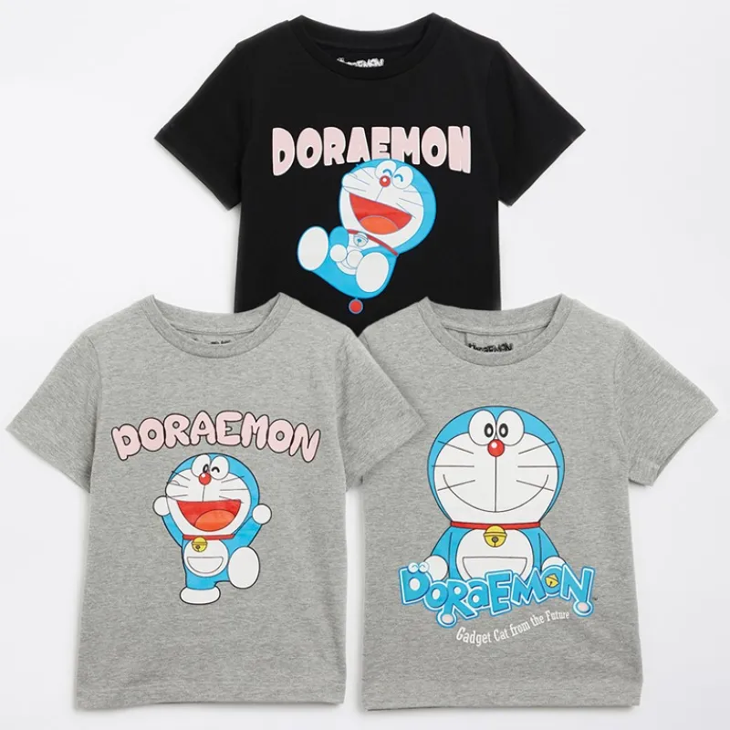 Hot Piger Tre Pakke T-Shirts Multi Multipakker|Overdele Og Veste