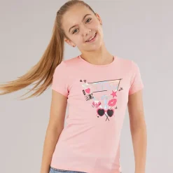 Clearance Piger T-shirt Cotton Candy Pink Overdele Og Veste