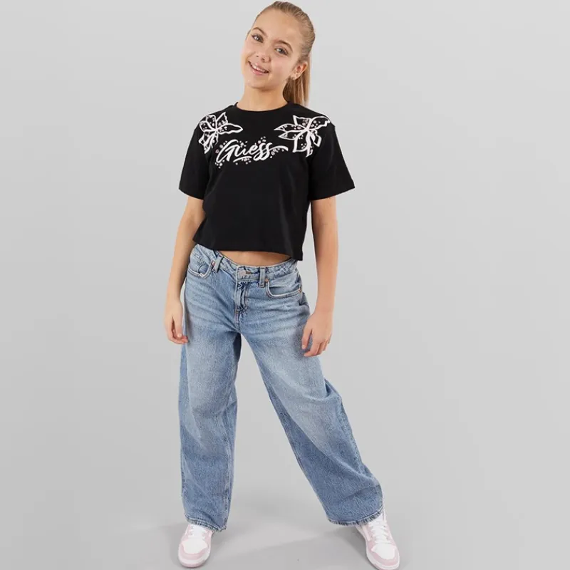 Online Piger T-shirt Jet Black A996 Overdele Og Veste