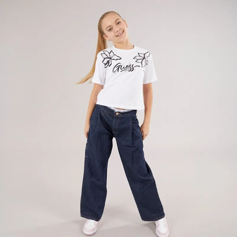 Outlet Piger T-shirt Pure White Overdele Og Veste