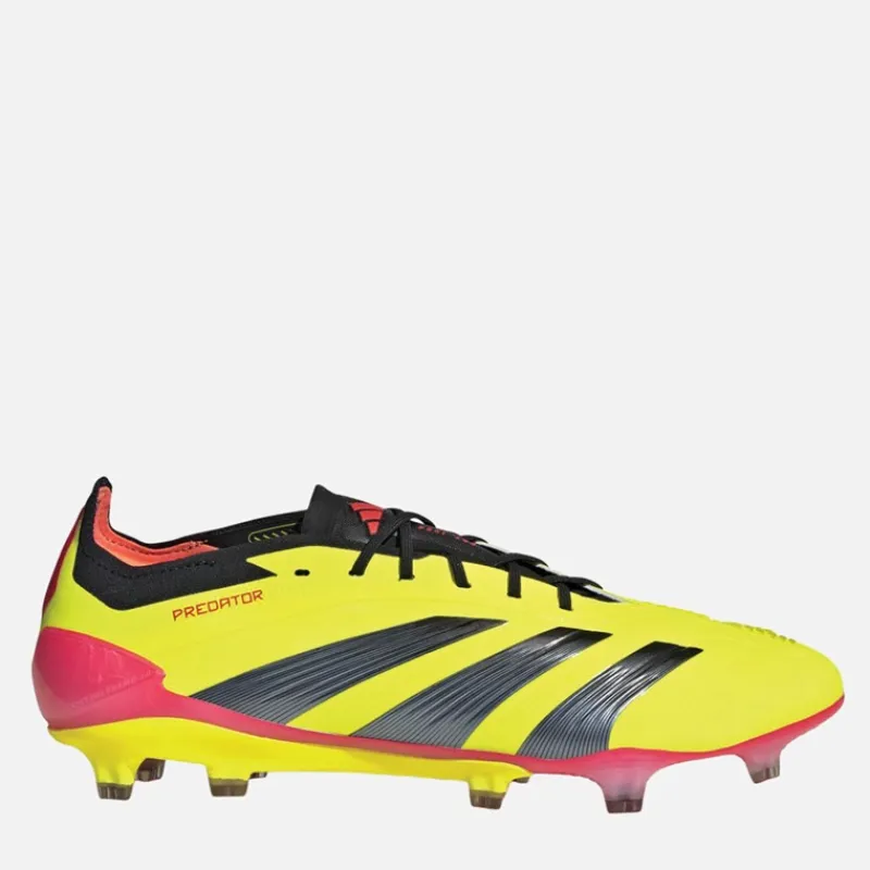 Outlet Predator Elite FG Fast Ground Fodboldstøvler Team Solgul 2/Kerne Sort/Solrød Dame Fodboldstøvler|Fodboldstøvler