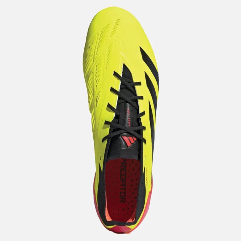 Outlet Predator Elite FG Fast Ground Fodboldstøvler Team Solgul 2/Kerne Sort/Solrød Dame Fodboldstøvler|Fodboldstøvler