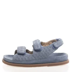 Outlet Sandaler i ruskind med nitter til kvinder 0302 Cloud Dame Klip-Klapper Og Sandaler|Klip-Klapper Og Sandaler