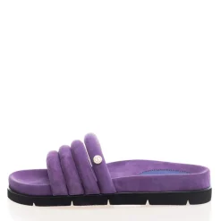 Hot Slidere i ruskind til kvinder Leafs 154 Lilac Dame Klip-Klapper Og Sandaler|Klip-Klapper Og Sandaler