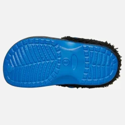 Clearance spædBørn Drenge Lennox Mærke Pelsforet Træsko Sort/Blå Klip-Klapper Og Sandaler|Klip-Klapper Og Sandaler