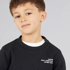 Discount Sæt med Sweatshirt og Joggingbukser til Drenge Sort Træningsdragter