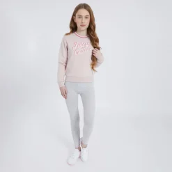 Hot Sæt med Sweatshirt og Leggings til Piger Jordbær Creme Sæt|Træningsdragter Og Sæt