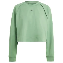 Best Sweatshirt til kvinder Aeroready Racerback med skjult ryg Preloved Grøn/​Sort Dame Hættetrøjer Og Sweatshirts·Sweatshirts