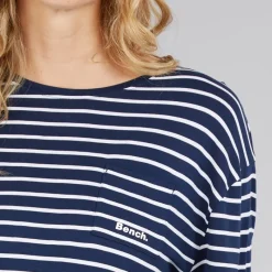 Clearance T-shirt Nouria Blå/​Hvid Stribet til Kvinder Dame Overdele·T-Shirts|Overdele·Overdele