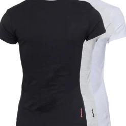 Clearance T-shirts til Kvinder Jada 3-pak Sort/​Grå Melange/​Hvid Dame Overdele·T-Shirts|Overdele·Overdele