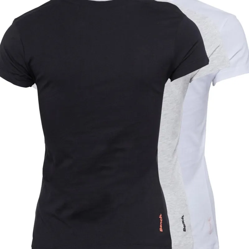 Clearance T-shirts til Kvinder Jada 3-pak Sort/Grå Melange/Hvid Dame Overdele·T-Shirts|Overdele·Overdele